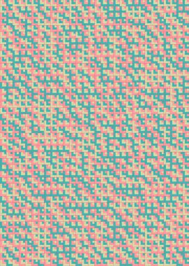 Soyut Geometrik Desen üretken hesaplama sanatı çizimi