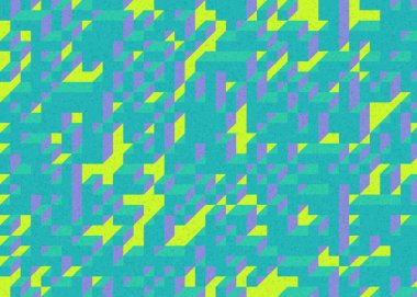 Edward Zajecs 2. Cubo 'nun 1971' deki uygulaması. Esasen 8 taştan oluşan bir Truchet fayans seti ve yerleştirme sanatı illüstrasyonu için kurallar.