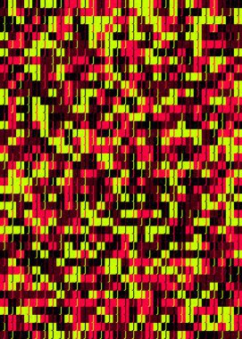 Soyut Geometrik Desen üretken hesaplama sanatı çizimi