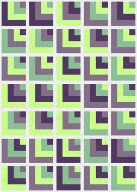 Soyut Geometrik Desen üretken hesaplama sanatı çizimi