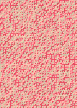 Soyut Geometrik Desen üretken hesaplama sanatı çizimi