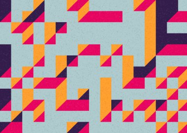 Edward Zajecs 2. Cubo 'nun 1971' deki uygulaması. Esasen 8 taştan oluşan bir Truchet fayans seti ve yerleştirme sanatı illüstrasyonu için kurallar.