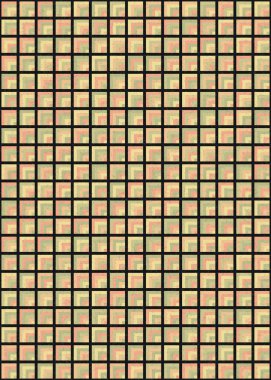 Soyut Geometrik Desen üretken hesaplama sanatı çizimi