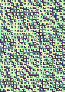 Soyut Geometrik Desen üretken hesaplama sanatı çizimi