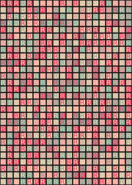 Soyut Geometrik Desen üretken hesaplama sanatı çizimi