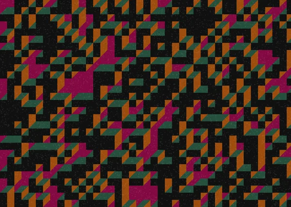 Edward Zajecs 2. Cubo 'nun 1971' deki uygulaması. Esasen 8 taştan oluşan bir Truchet fayans seti ve yerleştirme sanatı illüstrasyonu için kurallar.