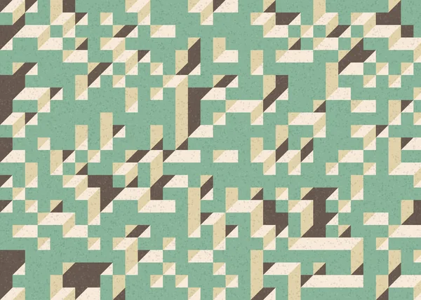 Edward Zajecs 2. Cubo 'nun 1971' deki uygulaması. Esasen 8 taştan oluşan bir Truchet fayans seti ve yerleştirme sanatı illüstrasyonu için kurallar.