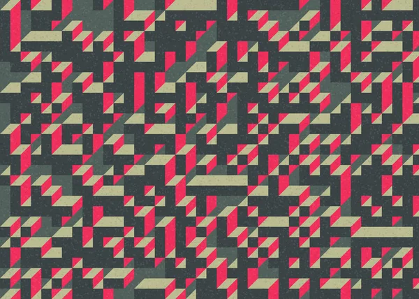 Edward Zajecs 2. Cubo 'nun 1971' deki uygulaması. Esasen 8 taştan oluşan bir Truchet fayans seti ve yerleştirme sanatı illüstrasyonu için kurallar.