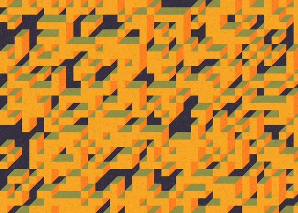 Edward Zajecs 2. Cubo 'nun 1971' deki uygulaması. Esasen 8 taştan oluşan bir Truchet fayans seti ve yerleştirme sanatı illüstrasyonu için kurallar.