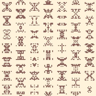 Soyut Renk Yarım Tonlama Noktaları üretken sanat arkaplanı çizimi