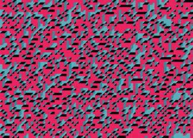 Edward Zajecs 2. Cubo 'nun 1971' deki uygulaması. Esasen 8 taştan oluşan bir Truchet fayans seti ve yerleştirme sanatı illüstrasyonu için kurallar 