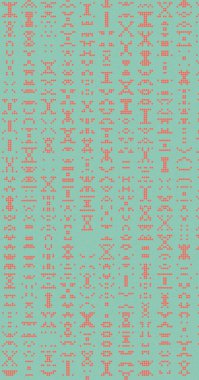 Soyut Renk Yarım Tonlama Noktaları üretken sanat arkaplanı çizimi