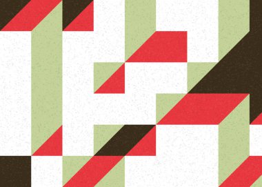 Edward Zajecs 2. Cubo 'nun 1971' deki uygulaması. Esasen 8 taştan oluşan bir Truchet fayans seti ve yerleştirme sanatı illüstrasyonu için kurallar 