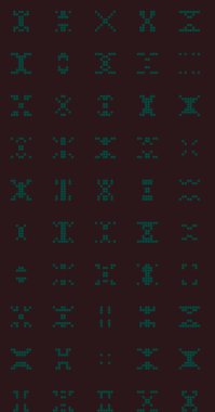 Soyut Renk Yarım Tonlama Noktaları üretken sanat arkaplanı çizimi