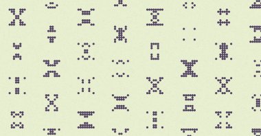 Soyut Renk Yarım Tonlama Noktaları üretken sanat arkaplanı çizimi