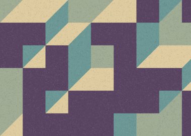 Edward Zajecs 2. Cubo 'nun 1971' deki uygulaması. Esasen 8 taştan oluşan bir Truchet fayans seti ve yerleştirme sanatı illüstrasyonu için kurallar 