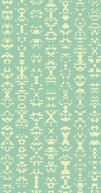 Soyut Renk Yarım Tonlama Noktaları üretken sanat arkaplanı çizimi