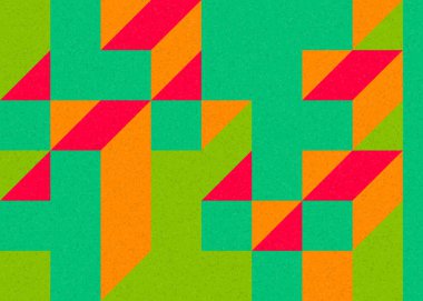 Edward Zajecs 2. Cubo 'nun 1971' deki uygulaması. Esasen 8 taştan oluşan bir Truchet fayans seti ve yerleştirme sanatı illüstrasyonu için kurallar 