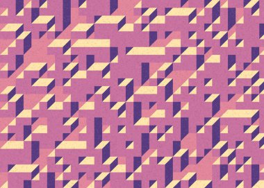 Edward Zajecs 2. Cubo 'nun 1971' deki uygulaması. Esasen 8 taştan oluşan bir Truchet fayans seti ve yerleştirme sanatı illüstrasyonu için kurallar 