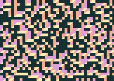 Edward Zajecs 2. Cubo 'nun 1971' deki uygulaması. Esasen 8 taştan oluşan bir Truchet fayans seti ve yerleştirme sanatı illüstrasyonu için kurallar 