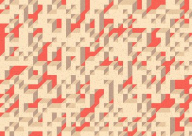 Edward Zajecs 2. Cubo 'nun 1971' deki uygulaması. Esasen 8 taştan oluşan bir Truchet fayans seti ve yerleştirme sanatı illüstrasyonu için kurallar 