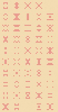 Soyut Renk Yarım Tonlama Noktaları üretken sanat arkaplanı çizimi