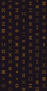 Soyut Renk Yarım Tonlama Noktaları üretken sanat arkaplanı çizimi