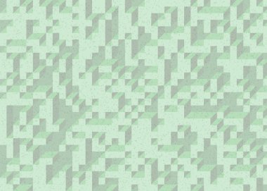 Edward Zajecs 2. Cubo 'nun 1971' deki uygulaması. Esasen 8 taştan oluşan bir Truchet fayans seti ve yerleştirme sanatı illüstrasyonu için kurallar 