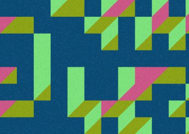 Edward Zajecs 2. Cubo 'nun 1971' deki uygulaması. Esasen 8 taştan oluşan bir Truchet fayans seti ve yerleştirme sanatı illüstrasyonu için kurallar 