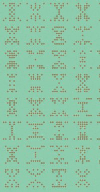 Soyut Renk Yarım Tonlama Noktaları üretken sanat arkaplanı çizimi