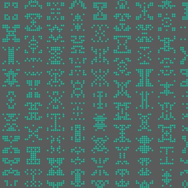 Soyut Renk Yarım Tonlama Noktaları üretken sanat arkaplanı çizimi