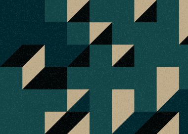 Edward Zajecs 2. Cubo 'nun 1971' deki uygulaması. Esasen 8 taştan oluşan bir Truchet fayans seti ve yerleştirme sanatı illüstrasyonu için kurallar 