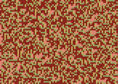 Edward Zajecs 2. Cubo 'nun 1971' deki uygulaması. Esasen 8 taştan oluşan bir Truchet fayans seti ve yerleştirme sanatı illüstrasyonu için kurallar 