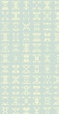 Soyut Renk Yarım Tonlama Noktaları üretken sanat arkaplanı çizimi