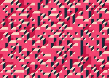 Edward Zajecs 2. Cubo 'nun 1971' deki uygulaması. Esasen 8 taştan oluşan bir Truchet fayans seti ve yerleştirme sanatı illüstrasyonu için kurallar 