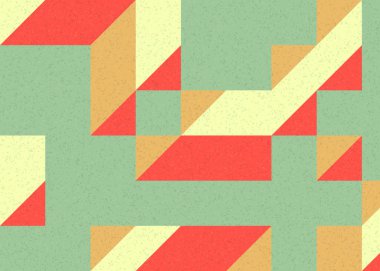 Edward Zajecs 2. Cubo 'nun 1971' deki uygulaması. Esasen 8 taştan oluşan bir Truchet fayans seti ve yerleştirme sanatı illüstrasyonu için kurallar 