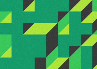 Edward Zajecs 2. Cubo 'nun 1971' deki uygulaması. Esasen 8 taştan oluşan bir Truchet fayans seti ve yerleştirme sanatı illüstrasyonu için kurallar 