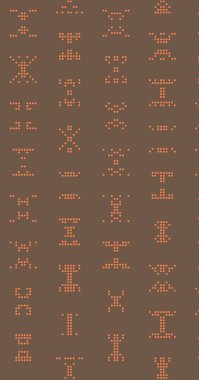 Soyut Renk Yarım Tonlama Noktaları üretken sanat arkaplanı çizimi