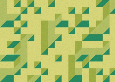 Edward Zajecs 2. Cubo 'nun 1971' deki uygulaması. Esasen 8 taştan oluşan bir Truchet fayans seti ve yerleştirme sanatı illüstrasyonu için kurallar 