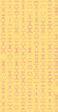 Soyut Renk Yarım Tonlama Noktaları üretken sanat arkaplanı çizimi