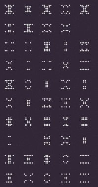 Soyut Renk Yarım Tonlama Noktaları üretken sanat arkaplanı çizimi