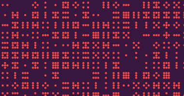 Soyut Renk Yarım Tonlama Noktaları üretken sanat arkaplanı çizimi