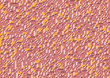 Edward Zajecs 2. Cubo 'nun 1971' deki uygulaması. Esasen 8 taştan oluşan bir Truchet fayans seti ve yerleştirme sanatı illüstrasyonu için kurallar 