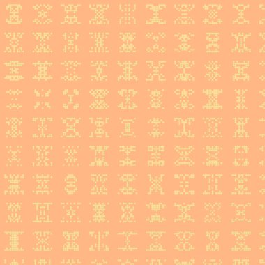 Soyut Renk Yarım Tonlama Noktaları üretken sanat arkaplanı çizimi