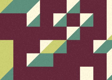 Edward Zajecs 2. Cubo 'nun 1971' deki uygulaması. Esasen 8 taştan oluşan bir Truchet fayans seti ve yerleştirme sanatı illüstrasyonu için kurallar 