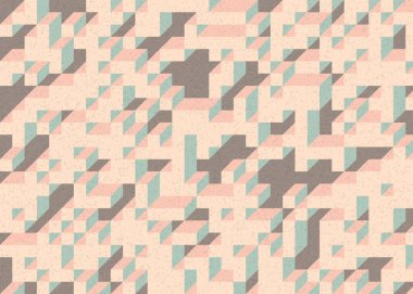 Edward Zajecs 2. Cubo 'nun 1971' deki uygulaması. Esasen 8 taştan oluşan bir Truchet fayans seti ve yerleştirme sanatı illüstrasyonu için kurallar 