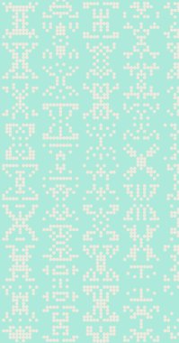 Soyut Renk Yarım Tonlama Noktaları üretken sanat arkaplanı çizimi