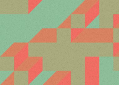 Edward Zajecs 2. Cubo 'nun 1971' deki uygulaması. Esasen 8 taştan oluşan bir Truchet fayans seti ve yerleştirme sanatı illüstrasyonu için kurallar 