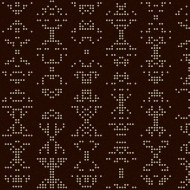 Soyut Renk Yarım Tonlama Noktaları üretken sanat arkaplanı çizimi