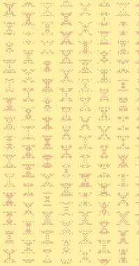 Soyut Renk Yarım Tonlama Noktaları üretken sanat arkaplanı çizimi